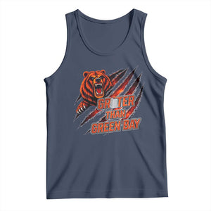 Grater Than GB Tank Top Grate Cheese Foolball Fans TS10 Navy Print Your Wear