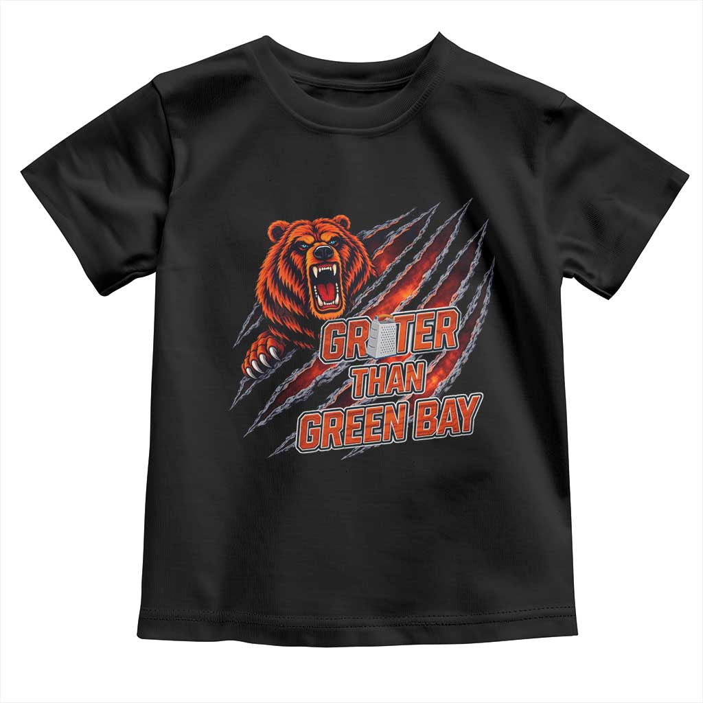 Grater Than GB Toddler T Shirt Grate Cheese Foolball Fans TS10 Black Print Your Wear