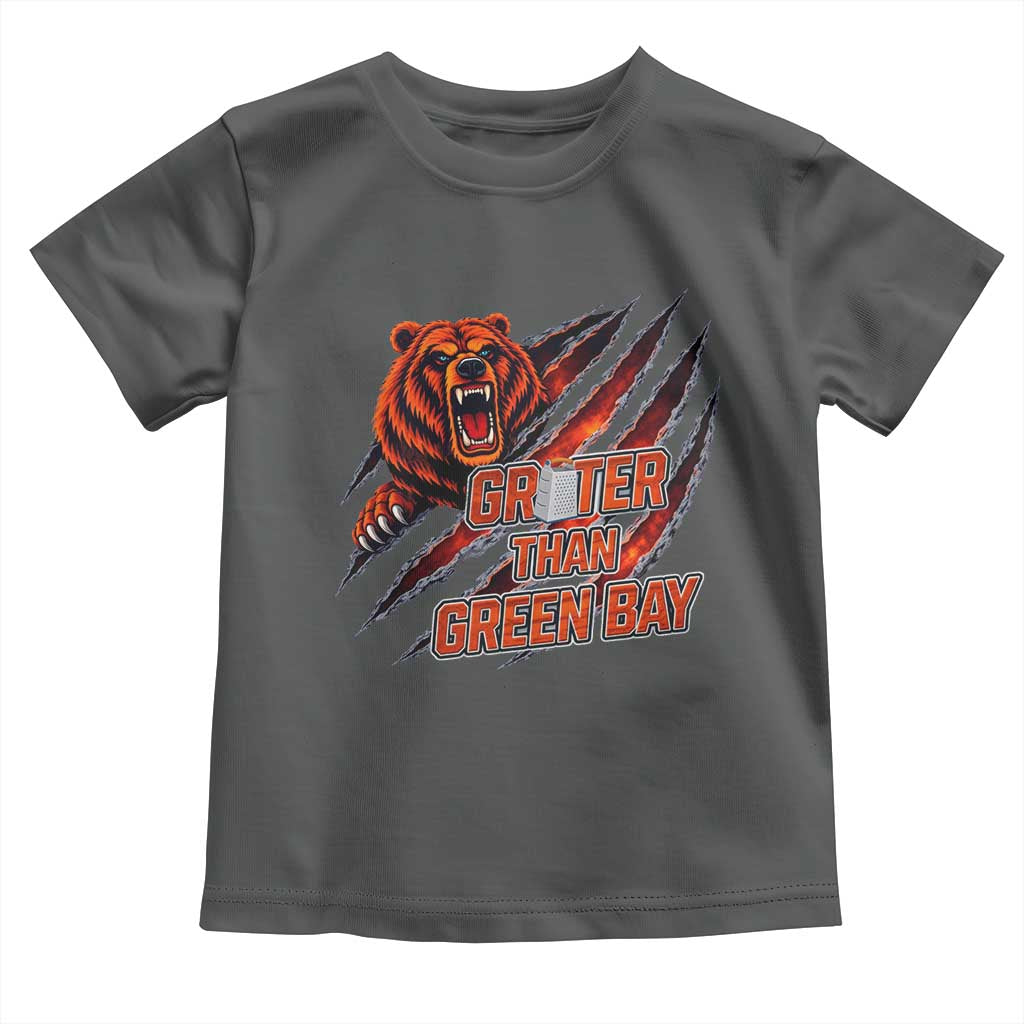 Grater Than GB Toddler T Shirt Grate Cheese Foolball Fans TS10 Dark Heather Print Your Wear
