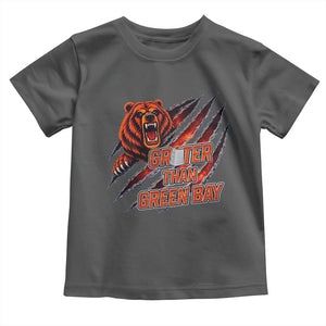 Grater Than GB Toddler T Shirt Grate Cheese Foolball Fans TS10 Dark Heather Print Your Wear