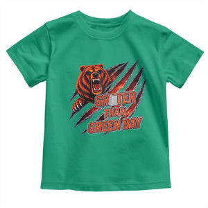 Grater Than GB Toddler T Shirt Grate Cheese Foolball Fans TS10 Irish Green Print Your Wear