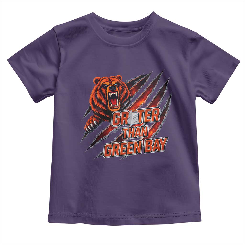 Grater Than GB Toddler T Shirt Grate Cheese Foolball Fans TS10 Purple Print Your Wear
