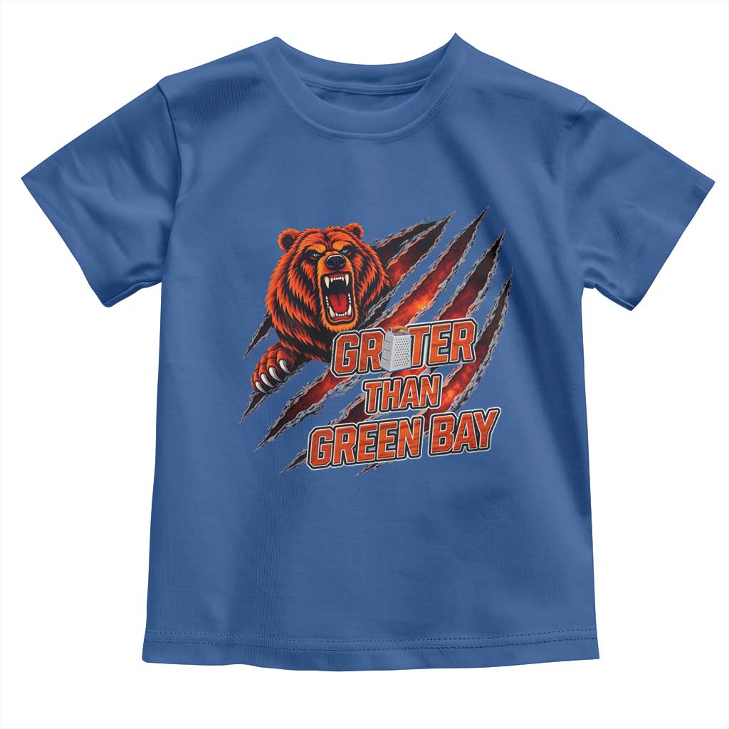 Grater Than GB Toddler T Shirt Grate Cheese Foolball Fans TS10 Royal Blue Print Your Wear