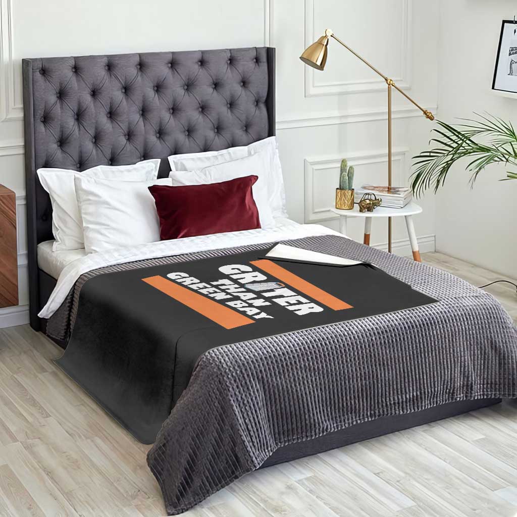 BF Game Day Throw Blanket Funny Grater Than GB Foolball Fans TS10 Print Your Wear
