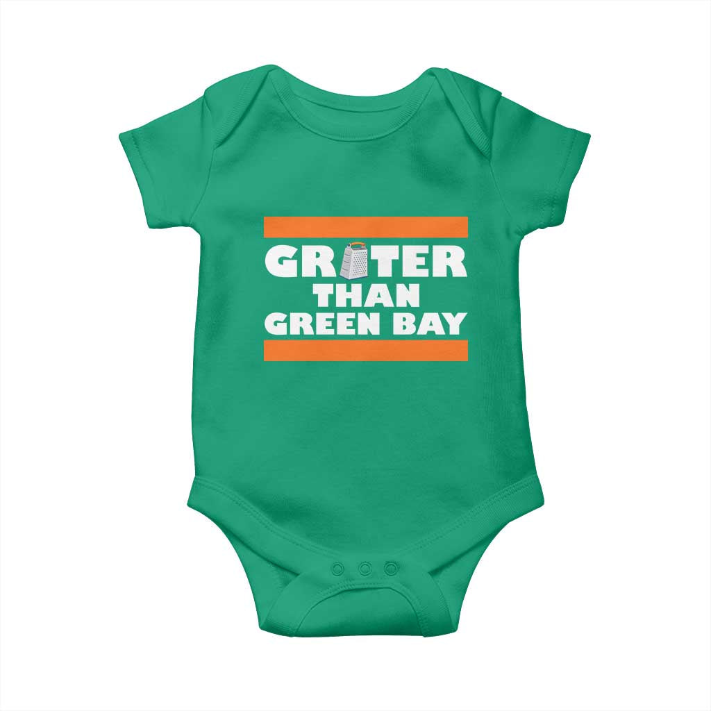 BF Game Day Baby Onesie Funny Grater Than GB Foolball Fans TS10 Irish Green Print Your Wear