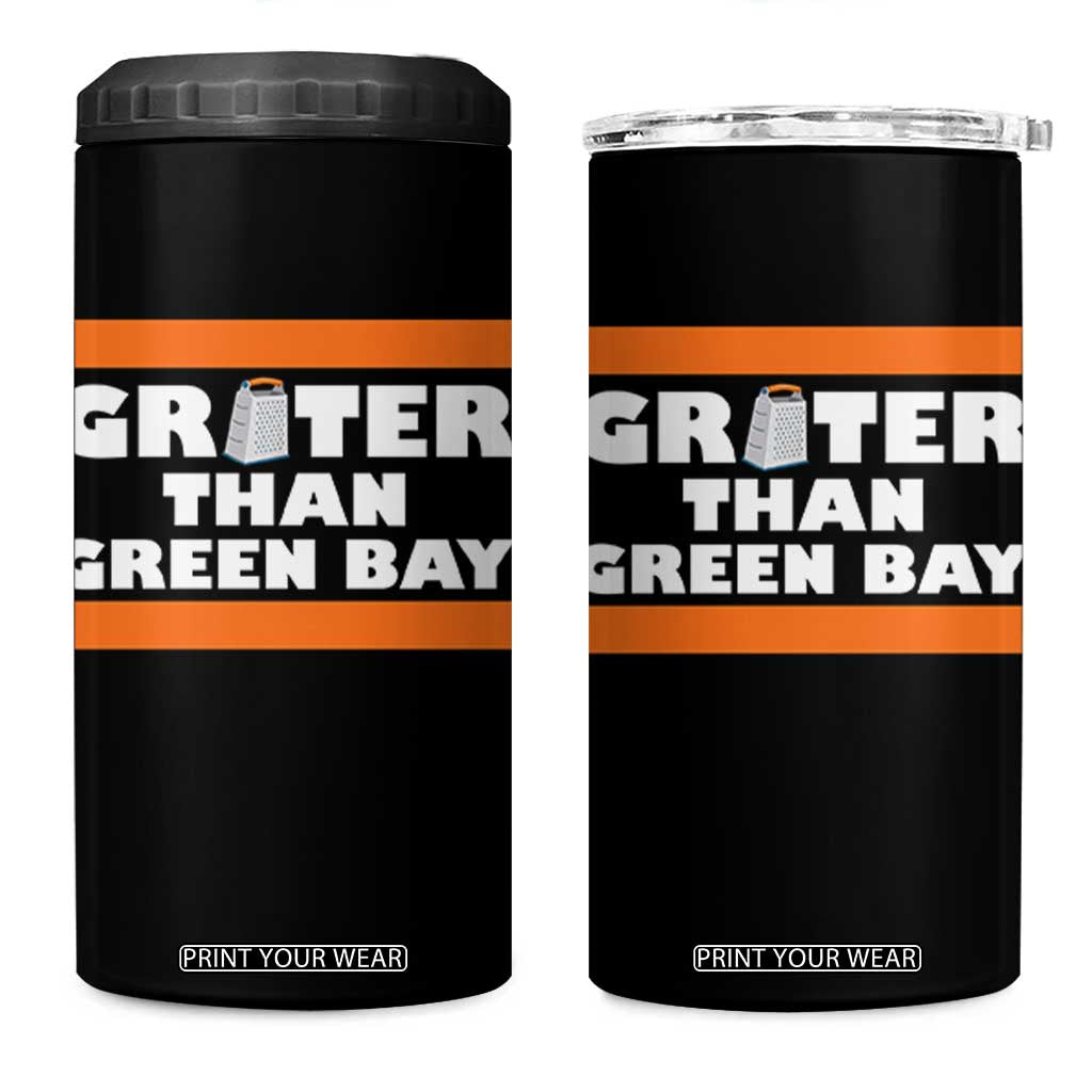 BF Game Day 4 in 1 Can Cooler Tumbler Funny Grater Than GB Foolball Fans TS10 One Size: 16 oz Black Print Your Wear