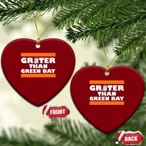 BF Game Day Ceramic Ornament Funny Grater Than GB Foolball Fans TS10 Print Your Wear