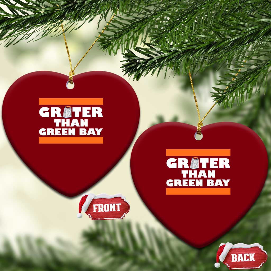 BF Game Day Ceramic Ornament Funny Grater Than GB Foolball Fans TS10 Print Your Wear
