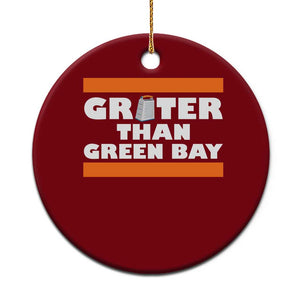 BF Game Day Ceramic Ornament Funny Grater Than GB Foolball Fans TS10 1pc Red Print Your Wear