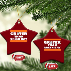 BF Game Day Ceramic Ornament Funny Grater Than GB Foolball Fans TS10 Print Your Wear