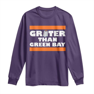 BF Game Day Long Sleeve Shirt Funny Grater Than GB Foolball Fans TS10 Purple Print Your Wear