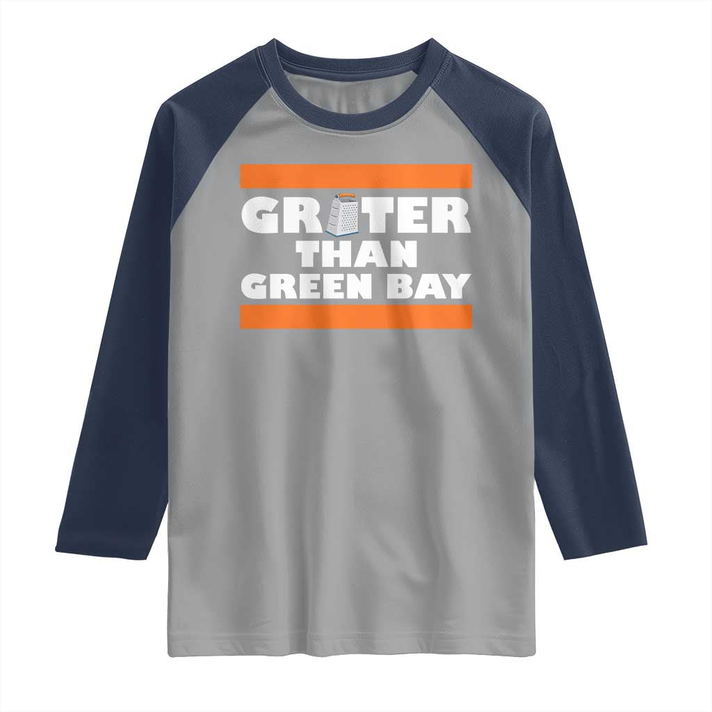 BF Game Day Raglan Shirt Funny Grater Than GB Foolball Fans TS10 Sport Gray Navy Print Your Wear