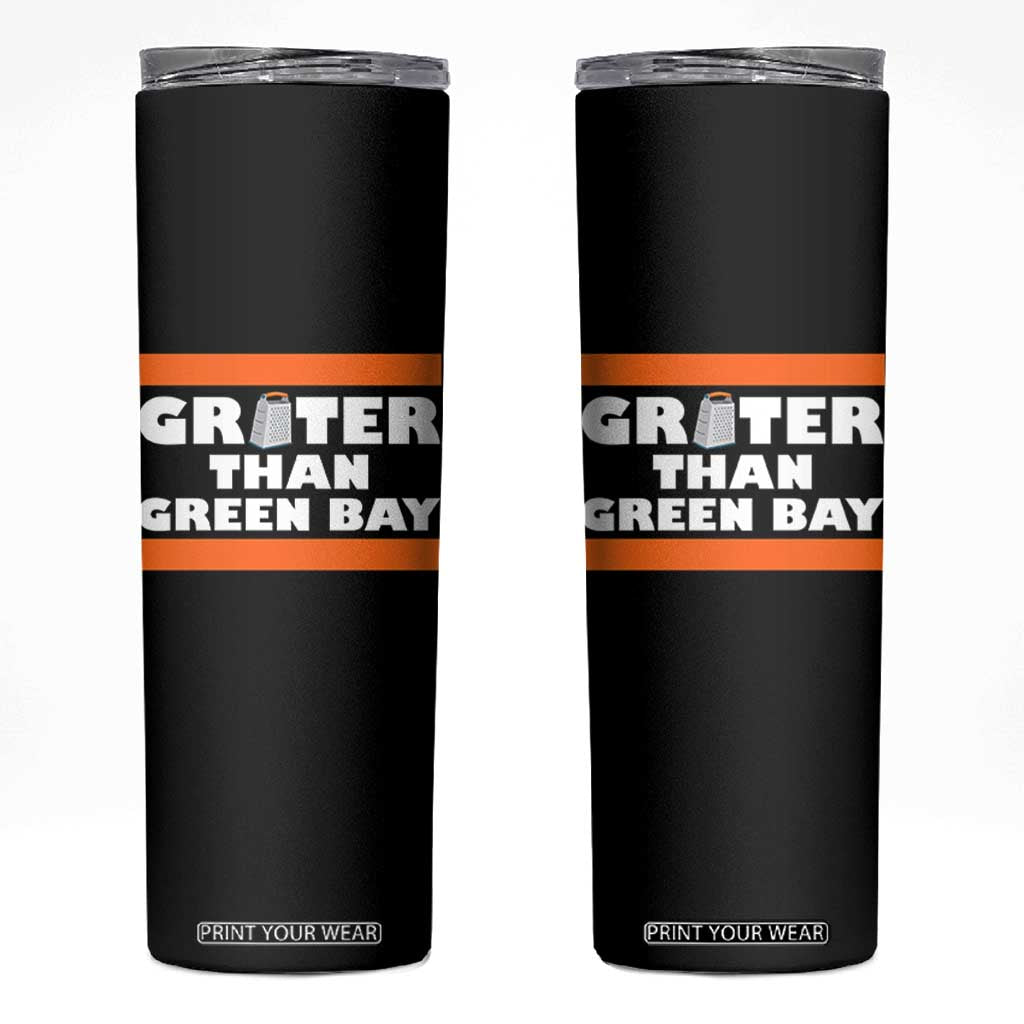 BF Game Day Skinny Tumbler Funny Grater Than GB Foolball Fans TS10 Black Print Your Wear