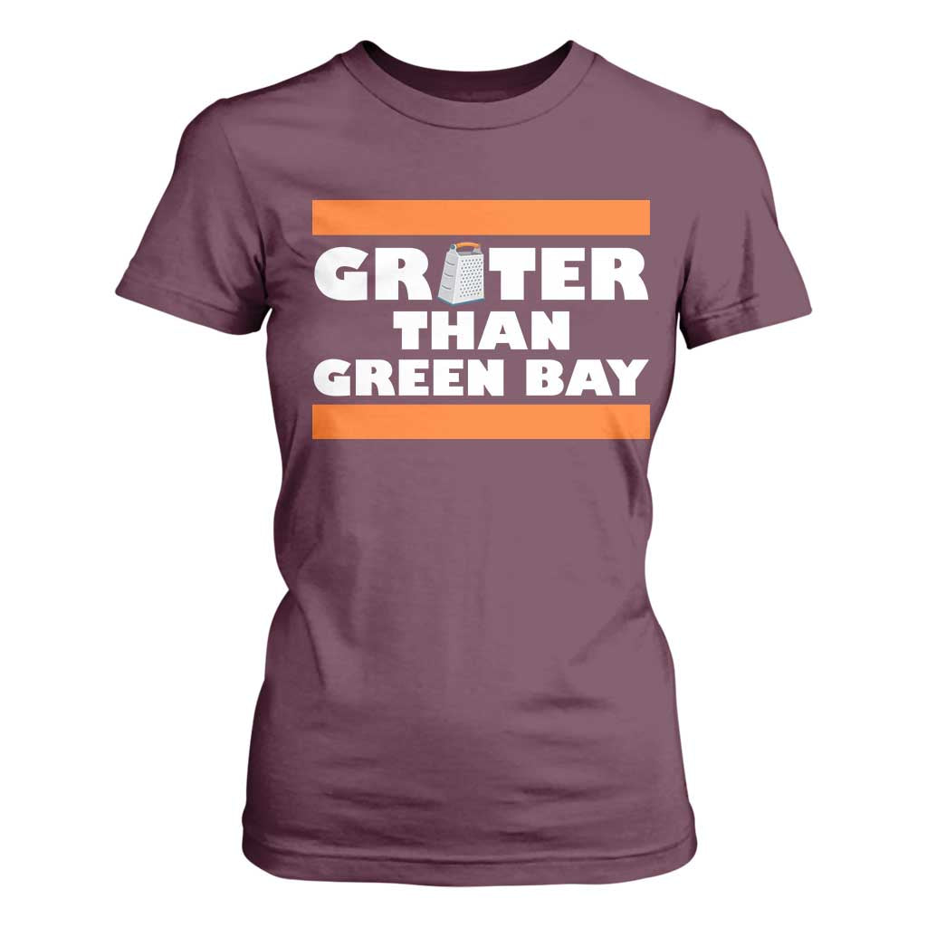 BF Game Day T Shirt For Women Funny Grater Than GB Foolball Fans TS10 Maroon Print Your Wear