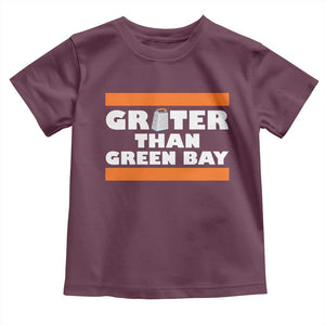 BF Game Day Toddler T Shirt Funny Grater Than GB Foolball Fans TS10 Maroon Print Your Wear