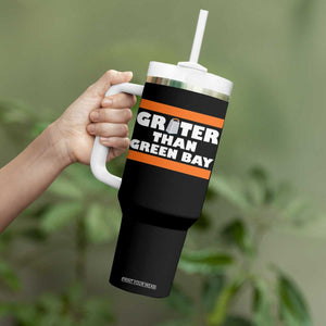BF Game Day Tumbler With Handle Funny Grater Than GB Foolball Fans TS10 Print Your Wear