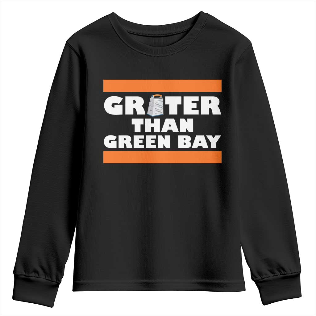 BF Game Day Youth Sweatshirt Funny Grater Than GB Foolball Fans TS10 Black Print Your Wear