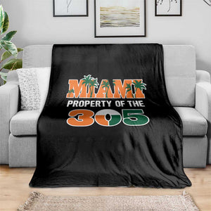 305 Miami Pride Throw Blanket Urban Style Miami Beach Graphic TS10 Print Your Wear