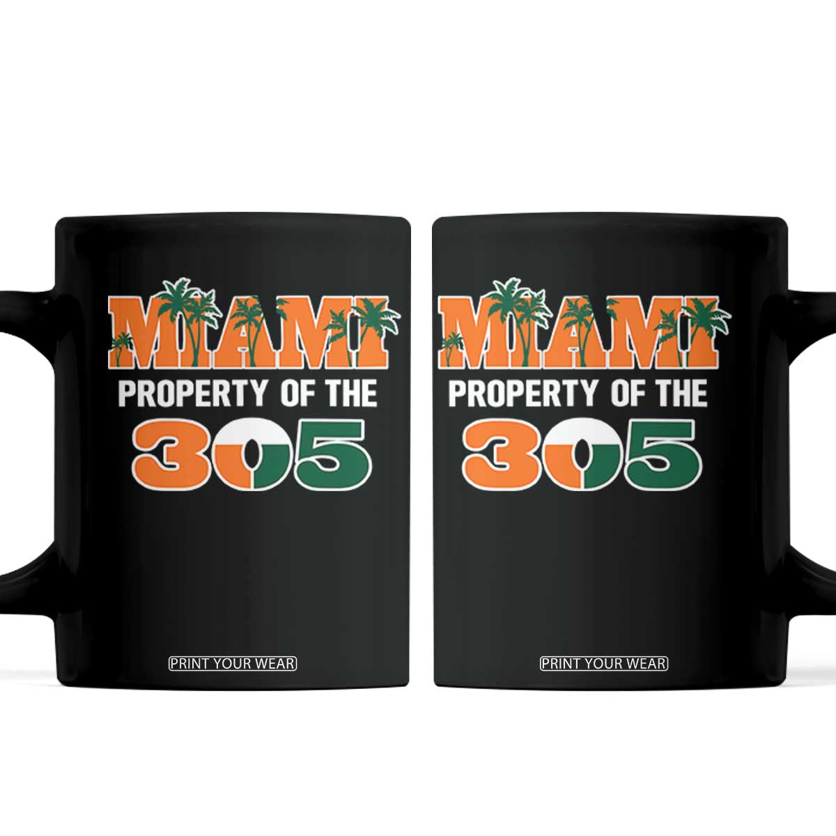 305 Miami Pride Coffee Mug Urban Style Miami Beach Graphic TS10 Black Print Your Wear