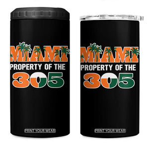 305 Miami Pride 4 in 1 Can Cooler Tumbler Urban Style Miami Beach Graphic TS10 One Size: 16 oz Black Print Your Wear