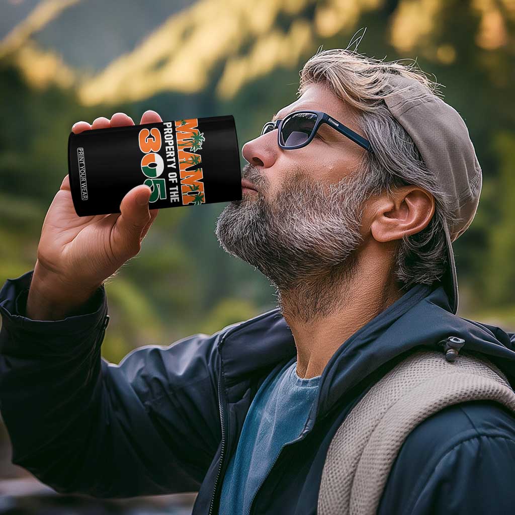 305 Miami Pride 4 in 1 Can Cooler Tumbler Urban Style Miami Beach Graphic TS10 Print Your Wear