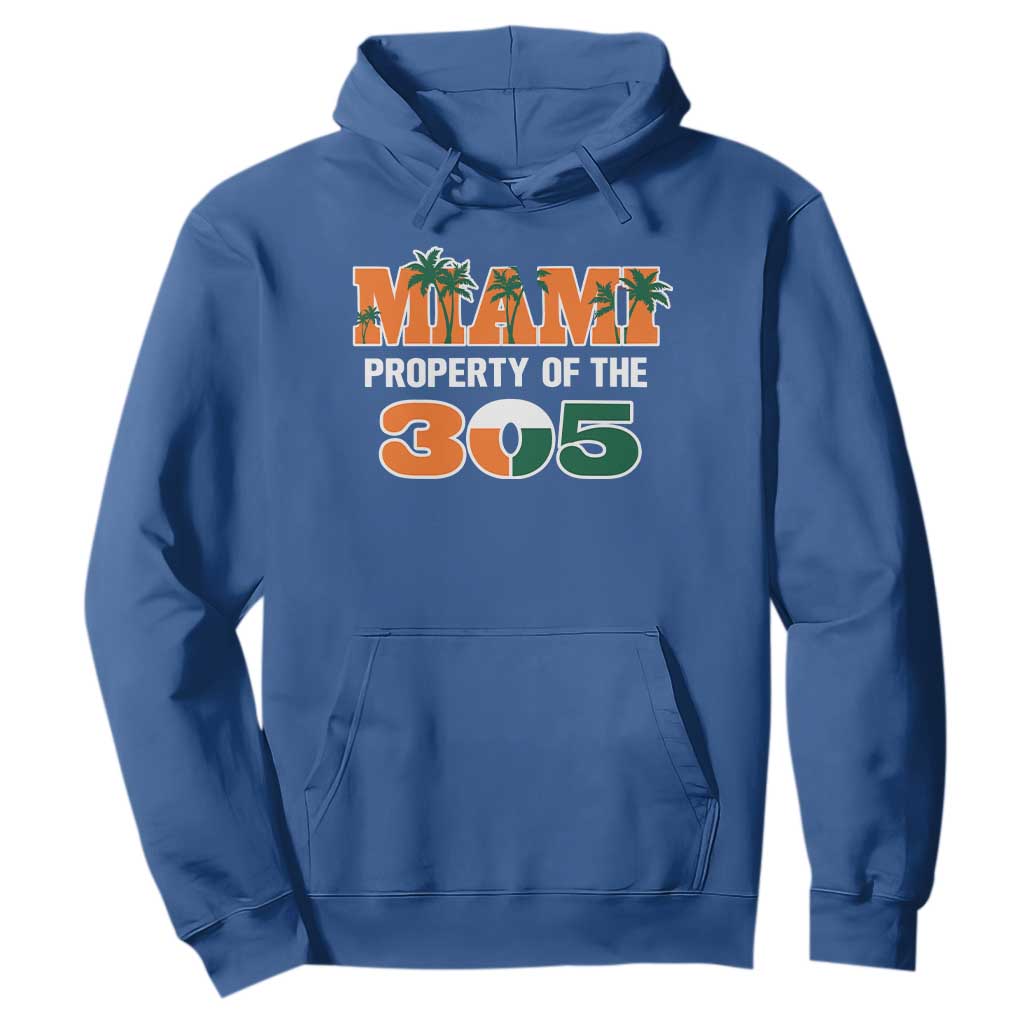 305 Miami Pride Hoodie Urban Style Miami Beach Graphic TS10 Royal Blue Print Your Wear