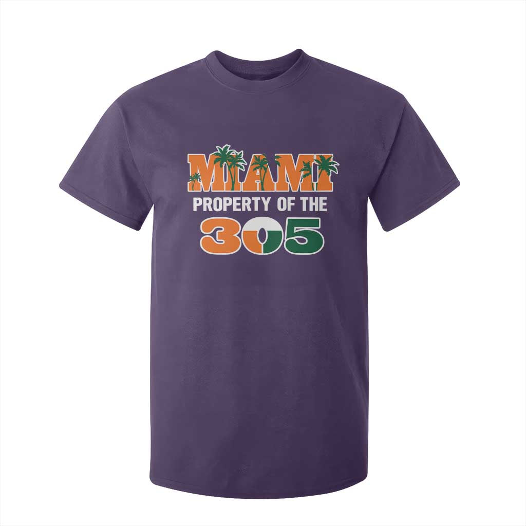 305 Miami Pride T Shirt For Kid Urban Style Miami Beach Graphic TS10 Purple Print Your Wear