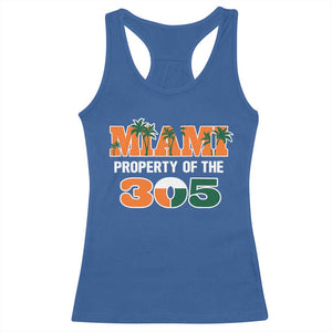 305 Miami Pride Racerback Tank Top Urban Style Miami Beach Graphic TS10 Royal Blue Print Your Wear