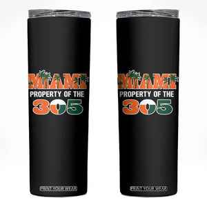 305 Miami Pride Skinny Tumbler Urban Style Miami Beach Graphic TS10 Black Print Your Wear