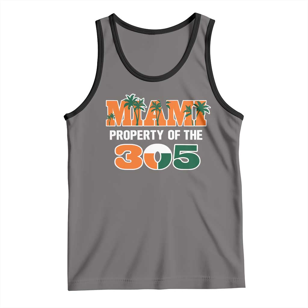 305 Miami Pride Tank Top Urban Style Miami Beach Graphic TS10 Deep Heather Black Print Your Wear