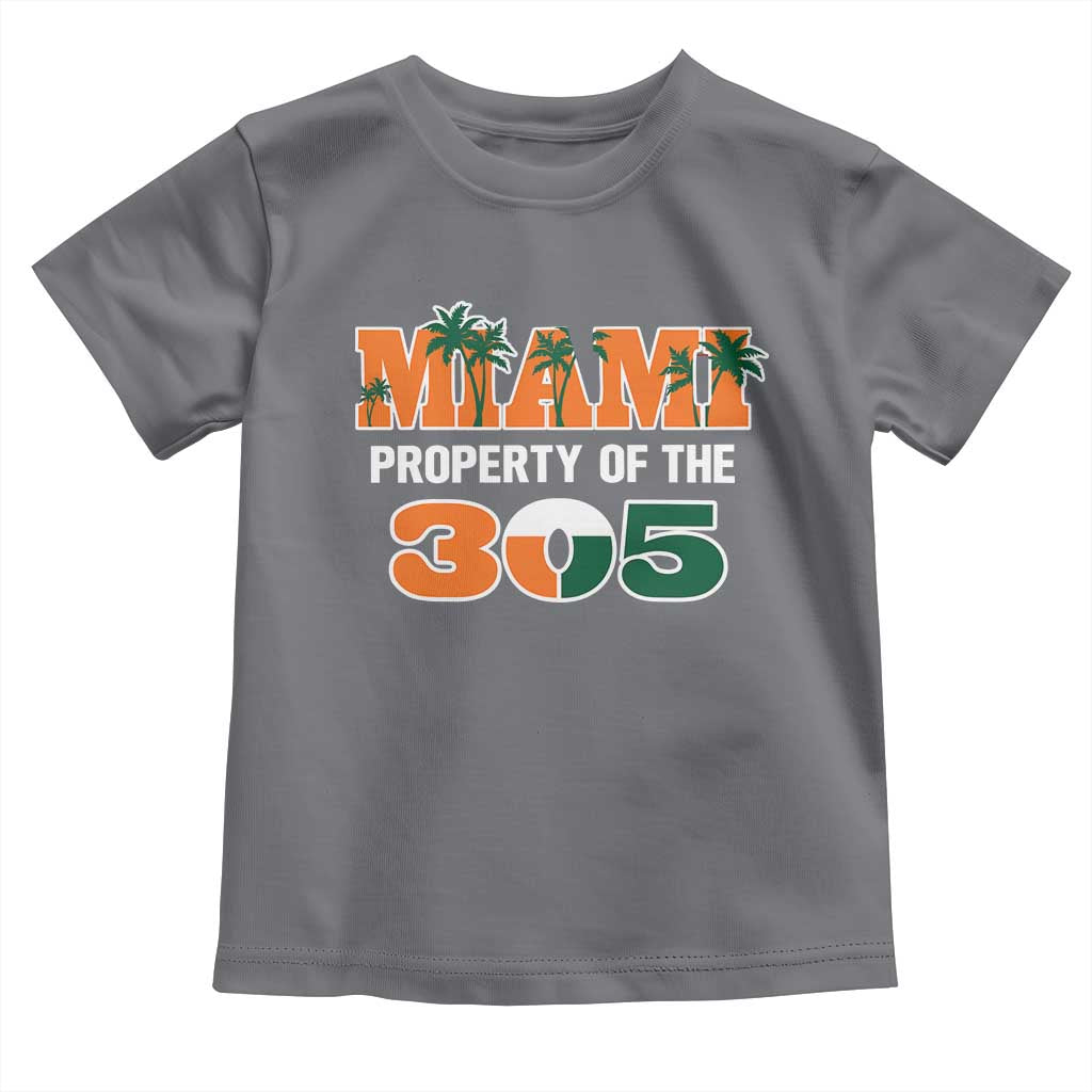 305 Miami Pride Toddler T Shirt Urban Style Miami Beach Graphic TS10 Charcoal Print Your Wear