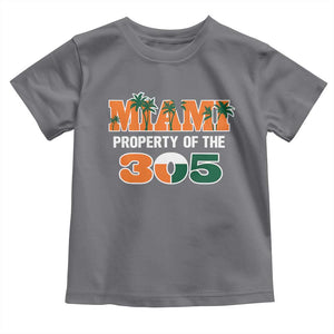 305 Miami Pride Toddler T Shirt Urban Style Miami Beach Graphic TS10 Charcoal Print Your Wear