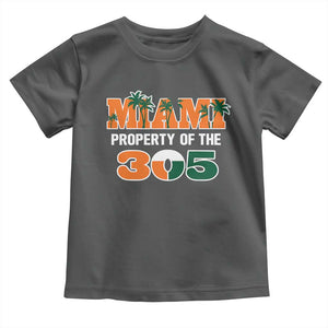 305 Miami Pride Toddler T Shirt Urban Style Miami Beach Graphic TS10 Dark Heather Print Your Wear