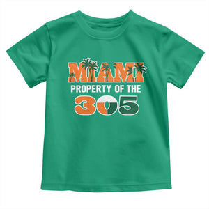 305 Miami Pride Toddler T Shirt Urban Style Miami Beach Graphic TS10 Irish Green Print Your Wear