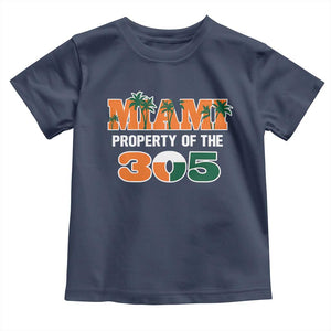 305 Miami Pride Toddler T Shirt Urban Style Miami Beach Graphic TS10 Navy Print Your Wear