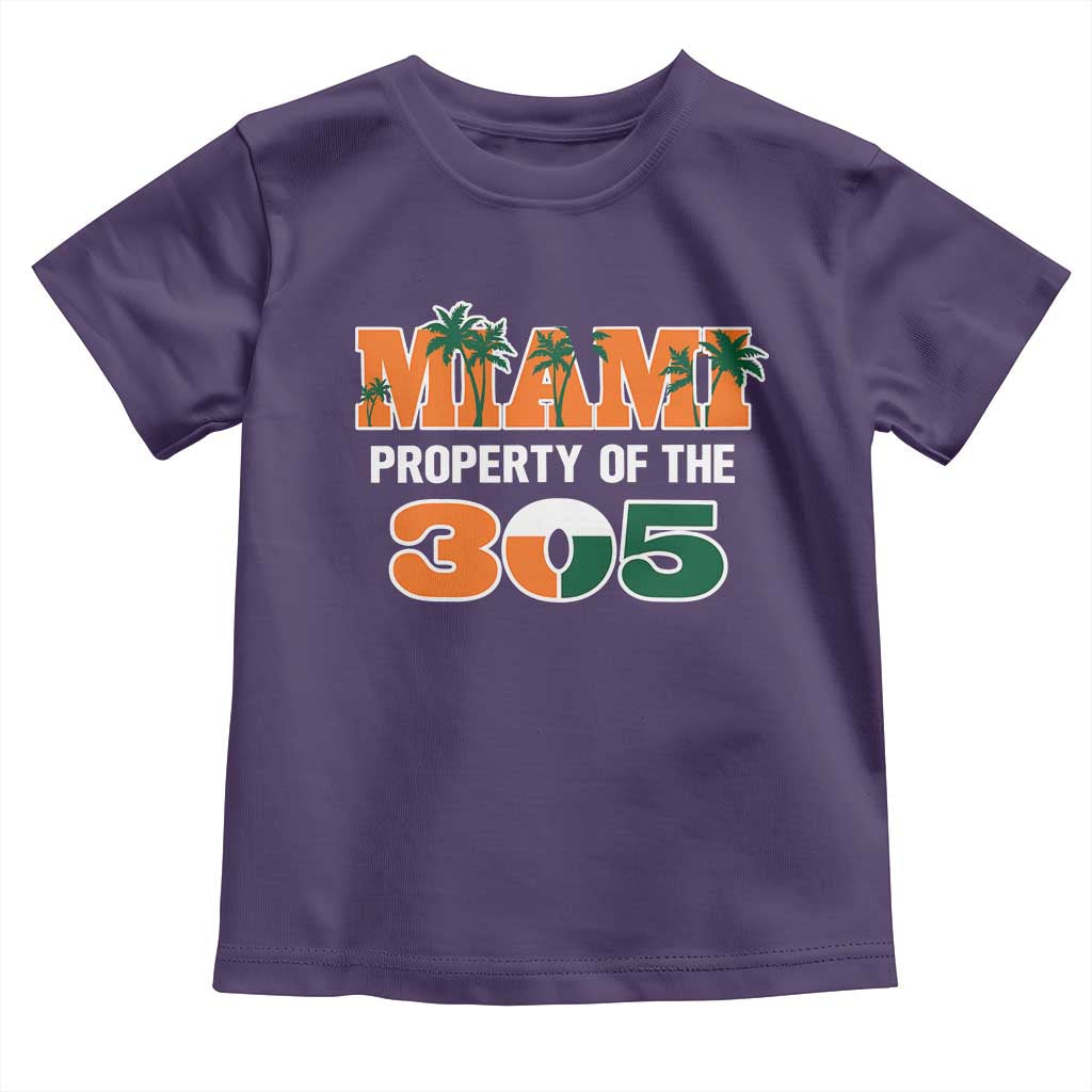 305 Miami Pride Toddler T Shirt Urban Style Miami Beach Graphic TS10 Purple Print Your Wear