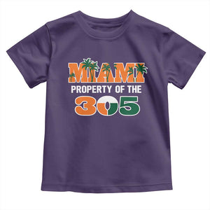 305 Miami Pride Toddler T Shirt Urban Style Miami Beach Graphic TS10 Purple Print Your Wear