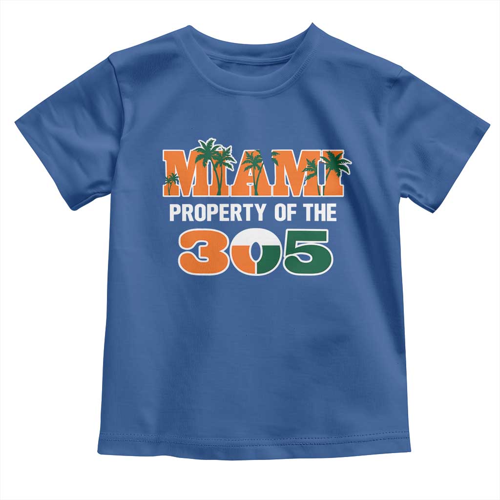 305 Miami Pride Toddler T Shirt Urban Style Miami Beach Graphic TS10 Royal Blue Print Your Wear