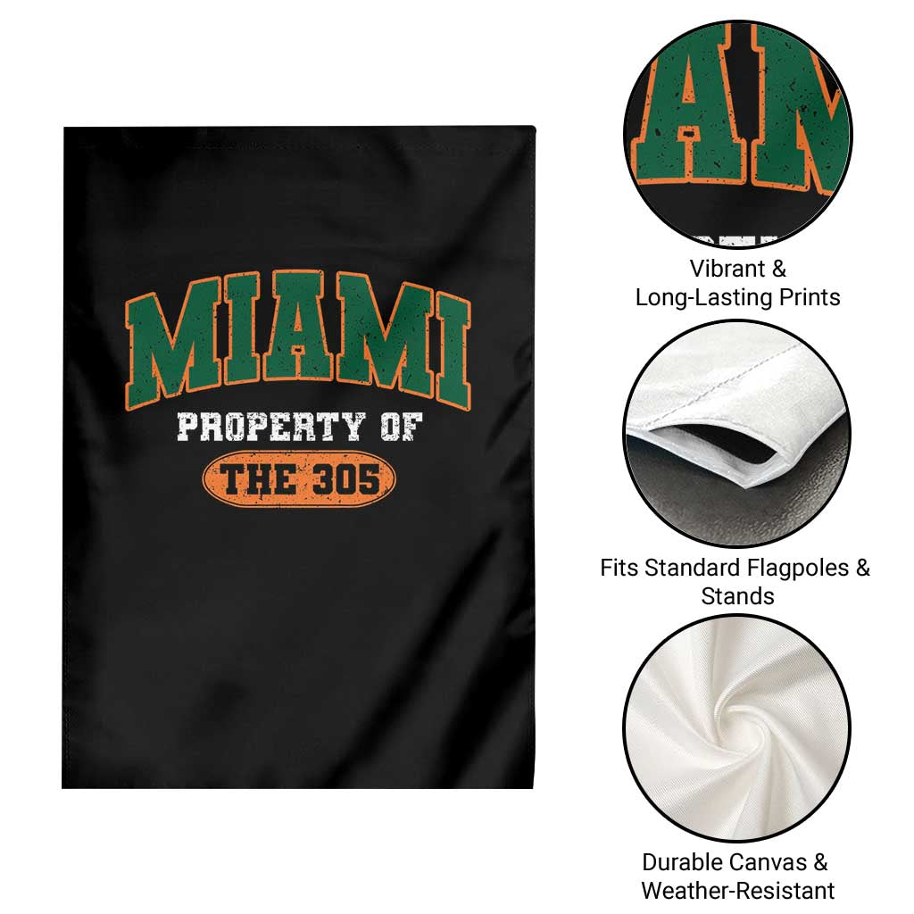 305 Miami Garden Flag Florida FL Vintage Athletic Sports TS10 Print Your Wear