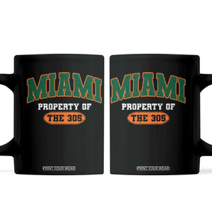 305 Miami Coffee Mug Florida FL Vintage Athletic Sports TS10 Black Print Your Wear