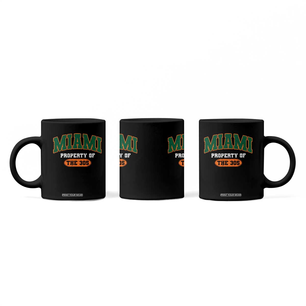 305 Miami Coffee Mug Florida FL Vintage Athletic Sports TS10 Print Your Wear