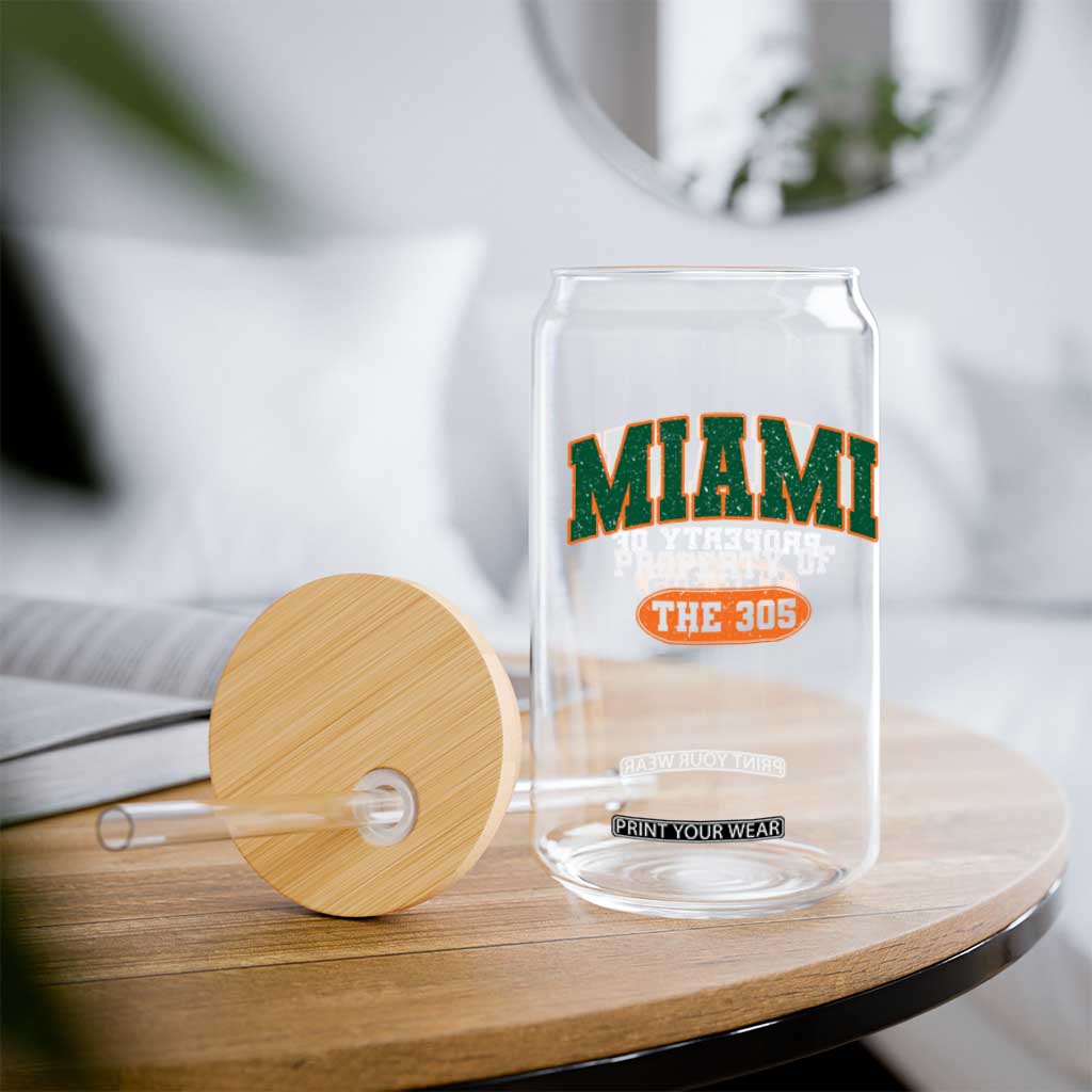 305 Miami Glass Can Florida FL Vintage Athletic Sports TS10 Print Your Wear