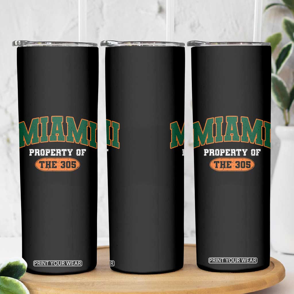 305 Miami Skinny Tumbler Florida FL Vintage Athletic Sports TS10 Print Your Wear