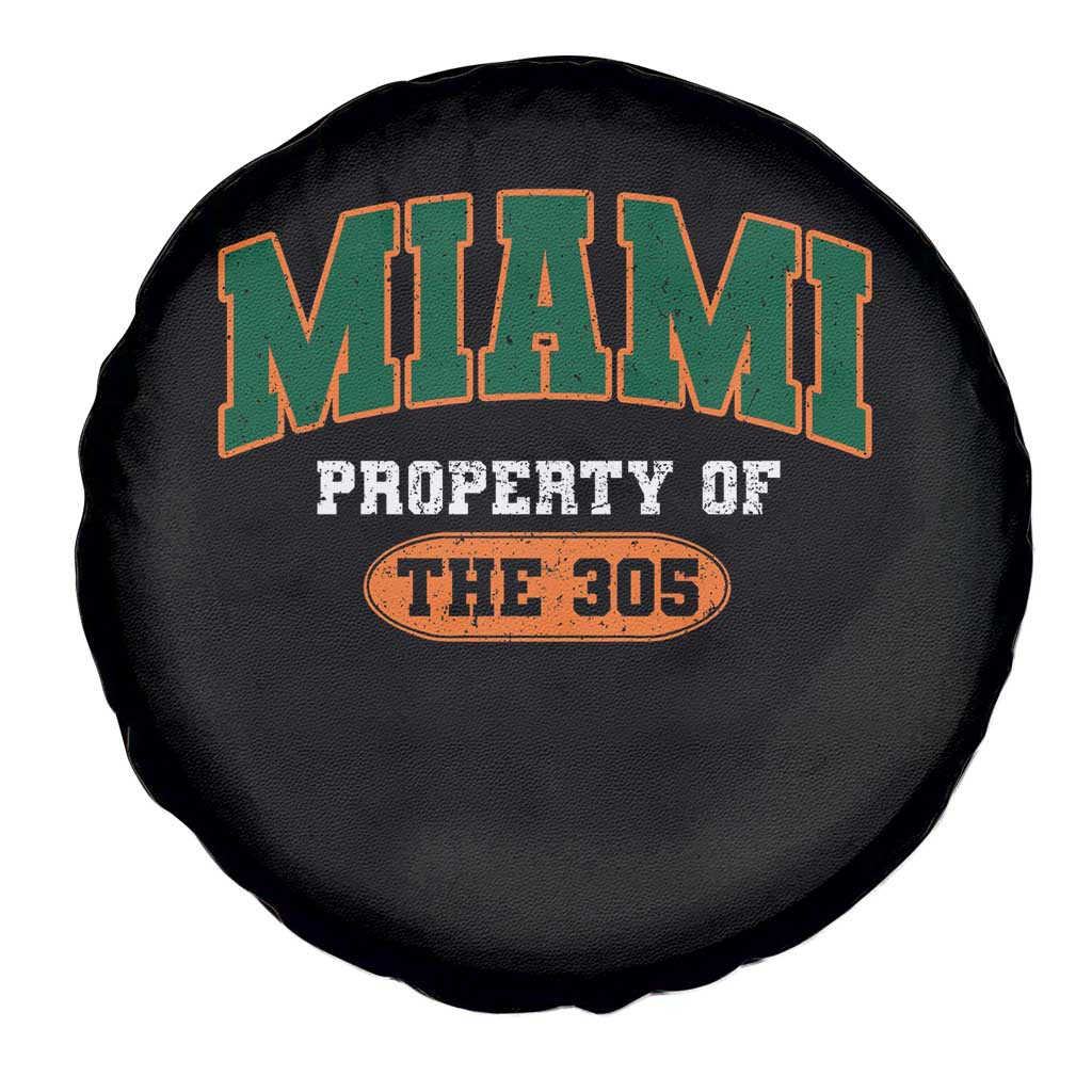 305 Miami Spare Tire Cover Florida FL Vintage Athletic Sports TS10 Print Your Wear