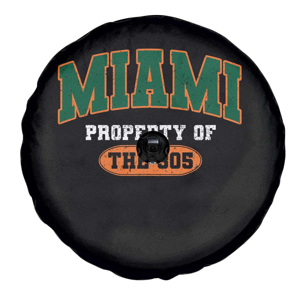 305 Miami Spare Tire Cover Florida FL Vintage Athletic Sports TS10 Print Your Wear