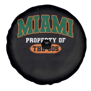 305 Miami Spare Tire Cover Florida FL Vintage Athletic Sports TS10 Print Your Wear