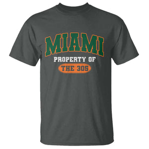 305 Miami T Shirt Florida FL Vintage Athletic Sports TS10 Dark Heather Print Your Wear