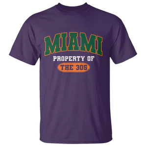 305 Miami T Shirt Florida FL Vintage Athletic Sports TS10 Purple Print Your Wear