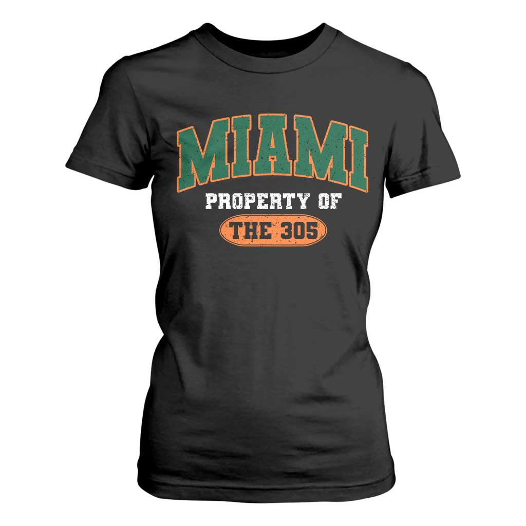 305 Miami T Shirt For Women Florida FL Vintage Athletic Sports TS10 Black Print Your Wear