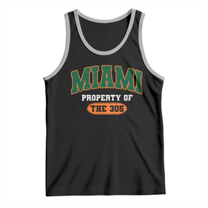 305 Miami Tank Top Florida FL Vintage Athletic Sports TS10 Black Athletic Heather Print Your Wear